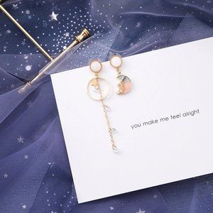 ✨NEW!✨ ~🌌 Pink Galaxy Glitter Dangle Earrings 🌌~